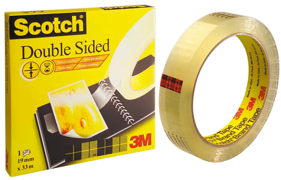 3M Scotch doppelseitiger Klebefilm 665, 19 mm x 33,0 m (EAN: 0021200726552)