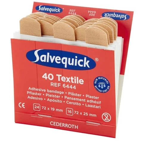 CEDERROTH Salvequick Nachfüllpackung, Textilpflaster (EAN: 7310610064440)