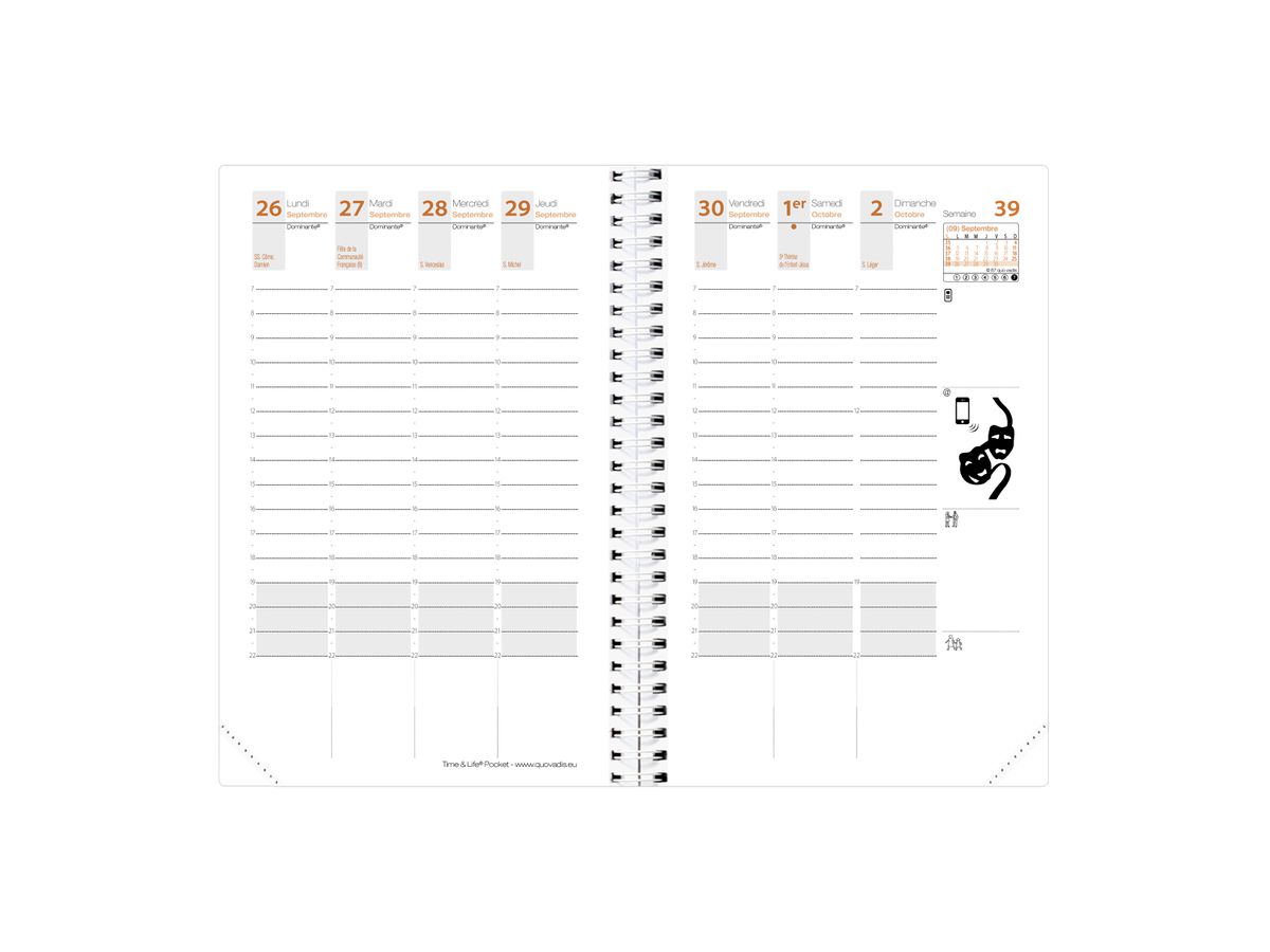 QUO VADIS Recharge pour agenda Time & Life Pocket, 2027 (EAN: 3371010333851)