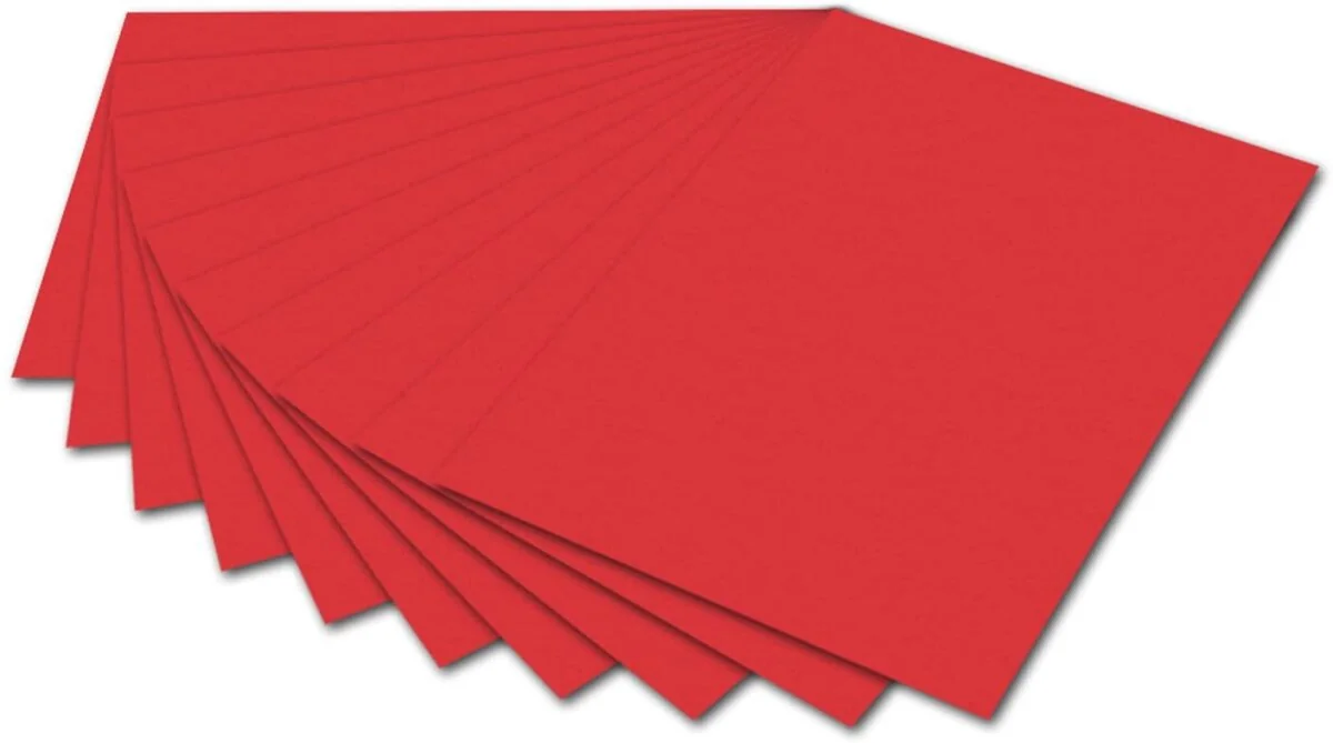 folia Fotokarton, (B)500 x (H)700 mm, 300 g/qm, hibiscus (EAN: 4001868061192)