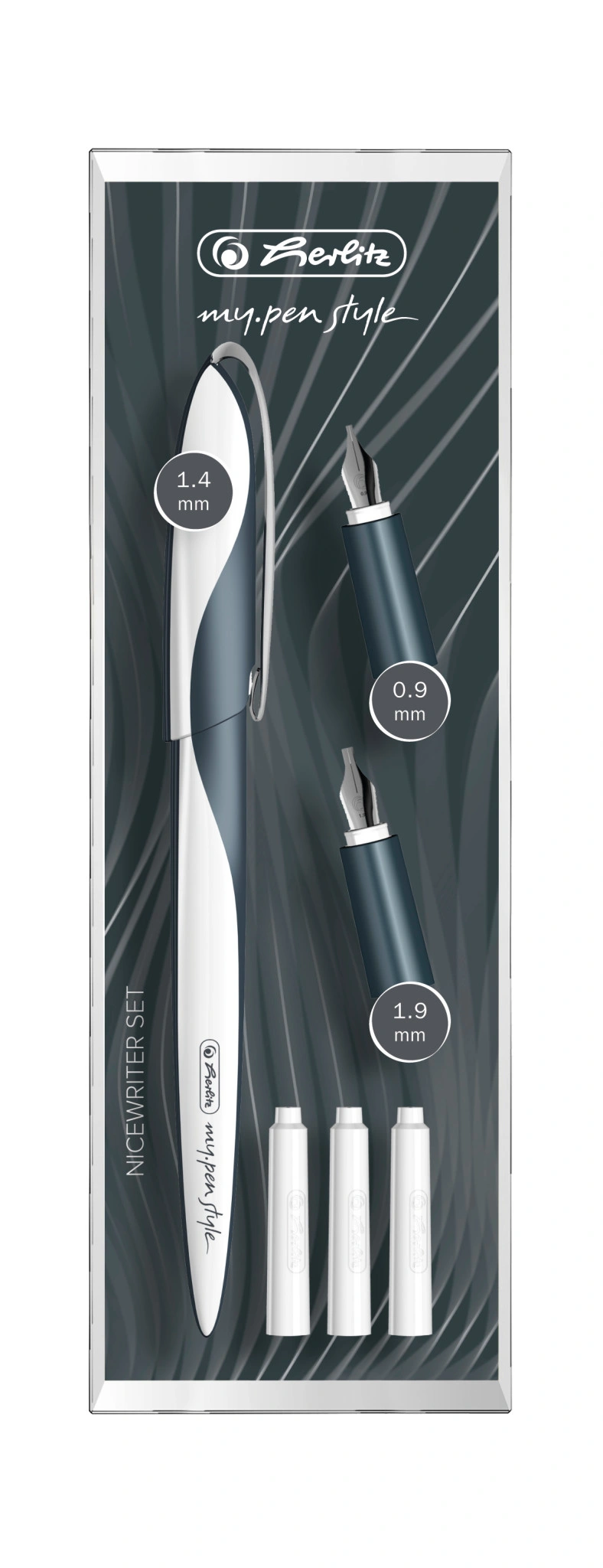 herlitz Kalligraphie-Set my.pen Nicewriter "Dark Shale" (EAN: 4008110492902)