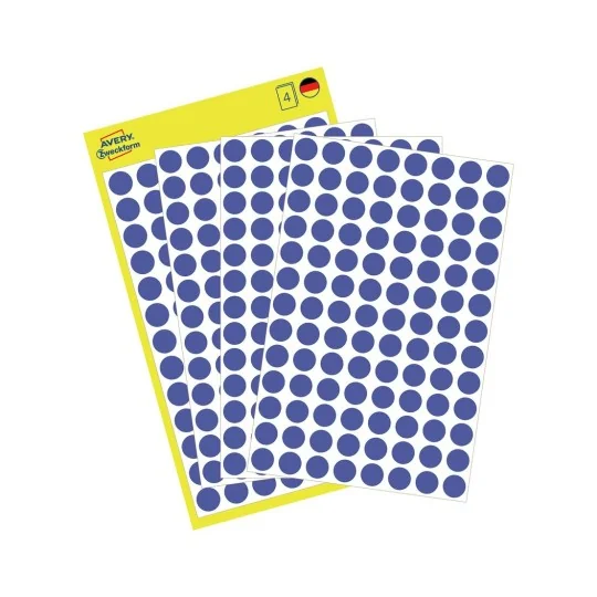 AVERY Zweckform Markierungspunkte, ablösbar, 8 mm, blau (EAN: 4004182035917)
