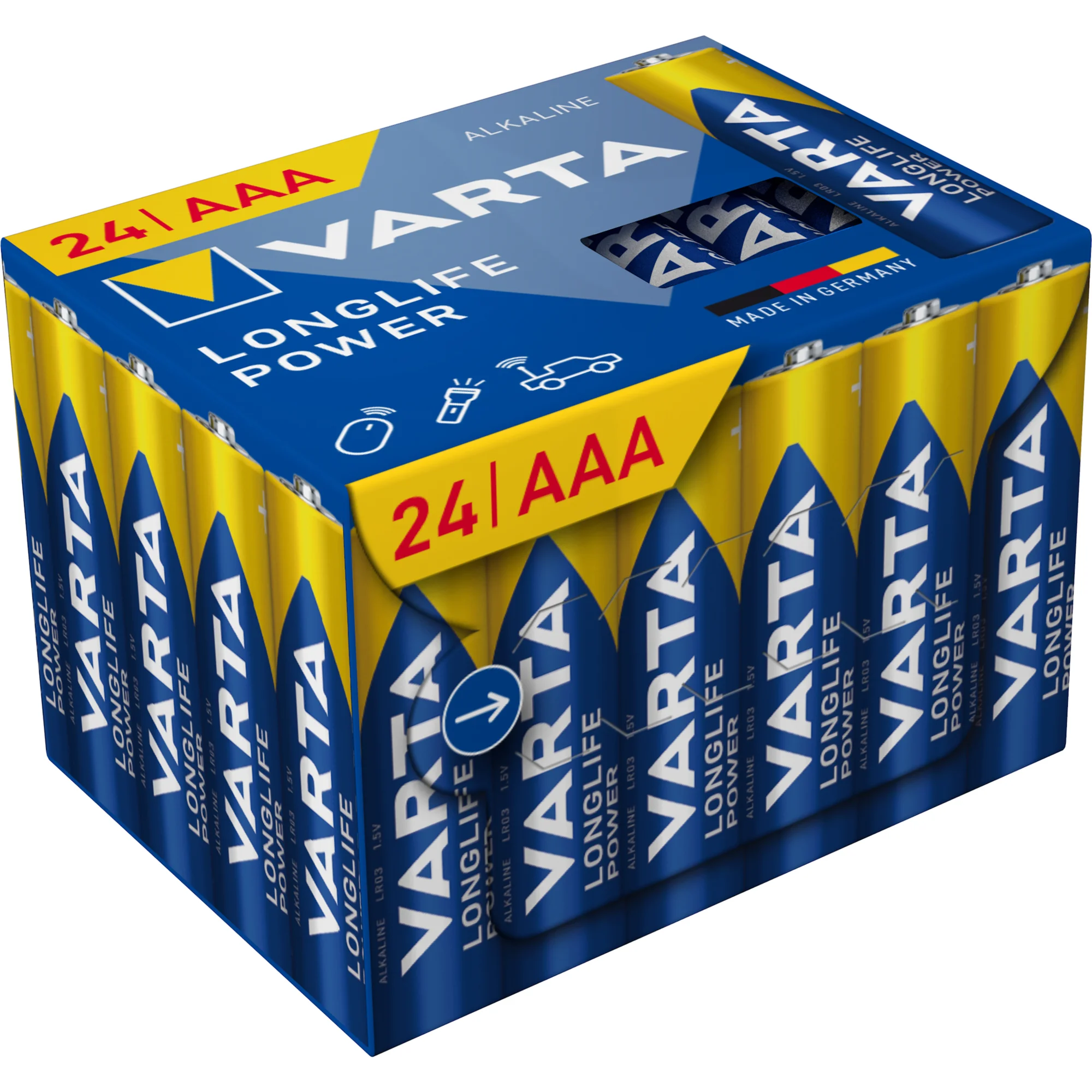 VARTA Alkaline Batterie Longlife Power, Micro AAA, 24er (EAN: 4008496129874)