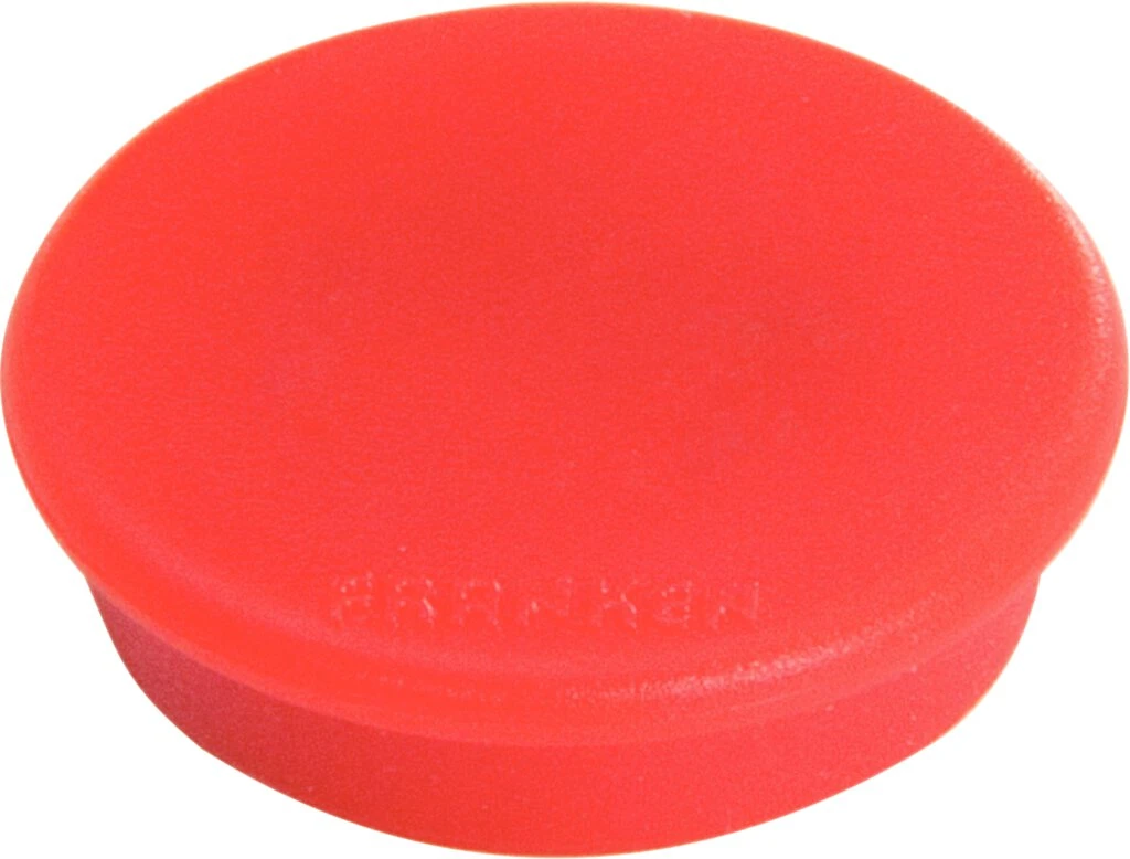 FRANKEN Haftmagnet, Haftkraft: 2,5 kg, Durchm. 38 mm, rot (EAN: 4016946051392)