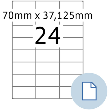 HERMA Universal-Etiketten DATAPRINT, 70 x 37 mm, weiß (EAN: 4008705084246)