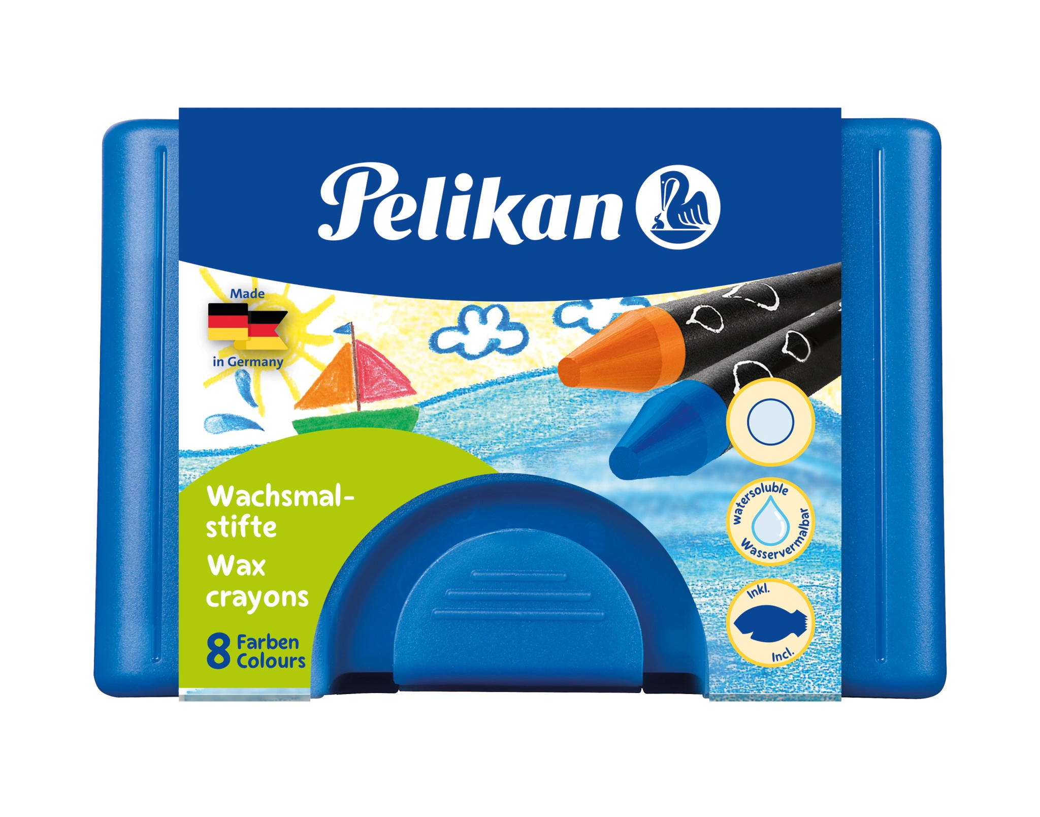 Pelikan Wachsmaler dick 666/8WL, rund, wasservermalbar (EAN: 4012700722959)