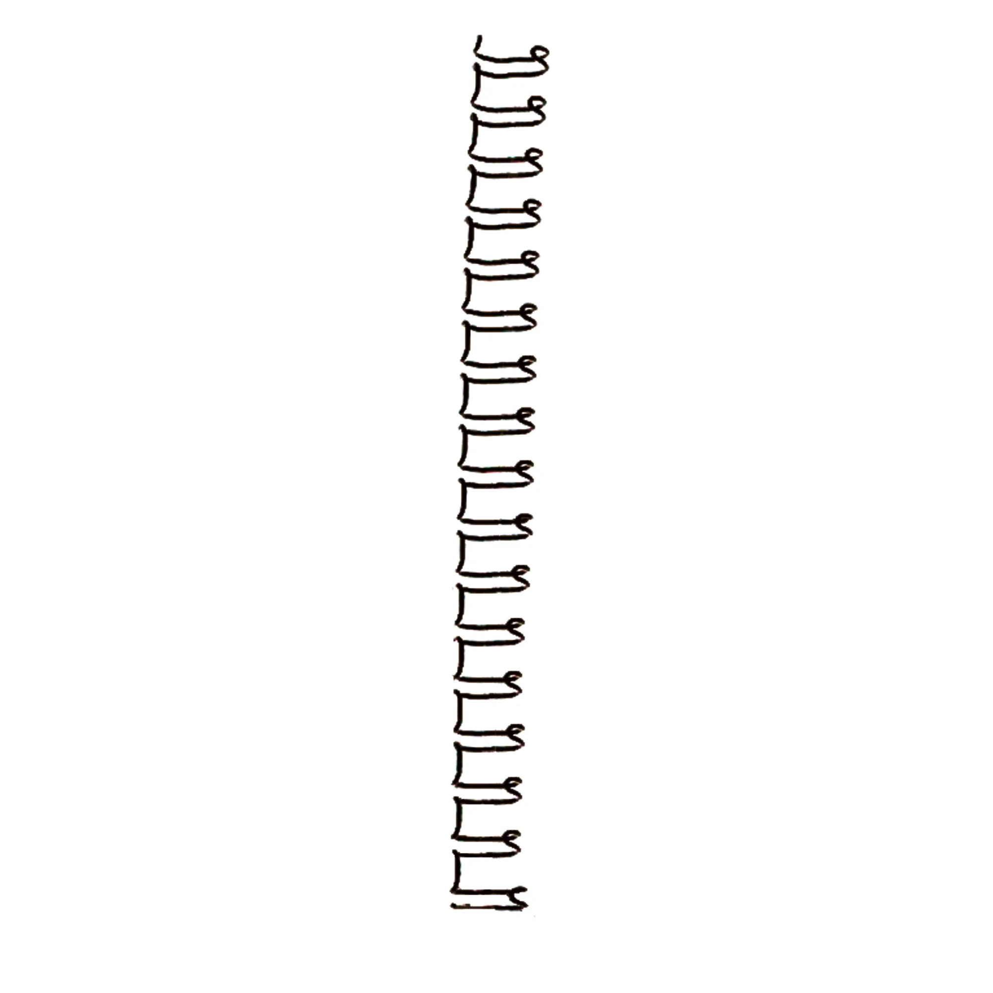 GBC Drahtbinderücken WireBind, A4, 21 Ringe, 10 mm, silber (EAN: 0013465160837)