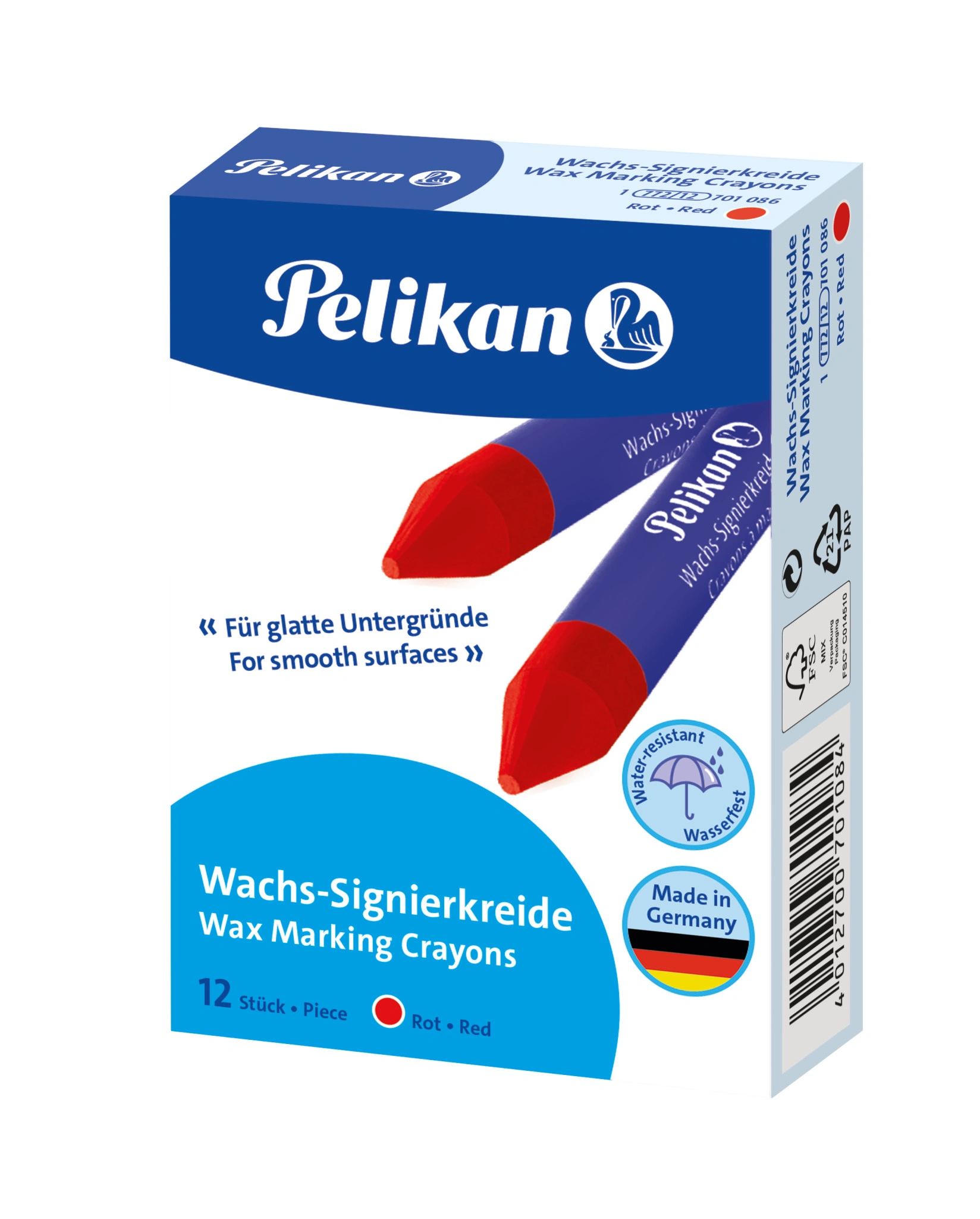 Pelikan Wachs-Signierkreide 772, rot, Durchmesser: 11 mm (EAN: 4012700701084)