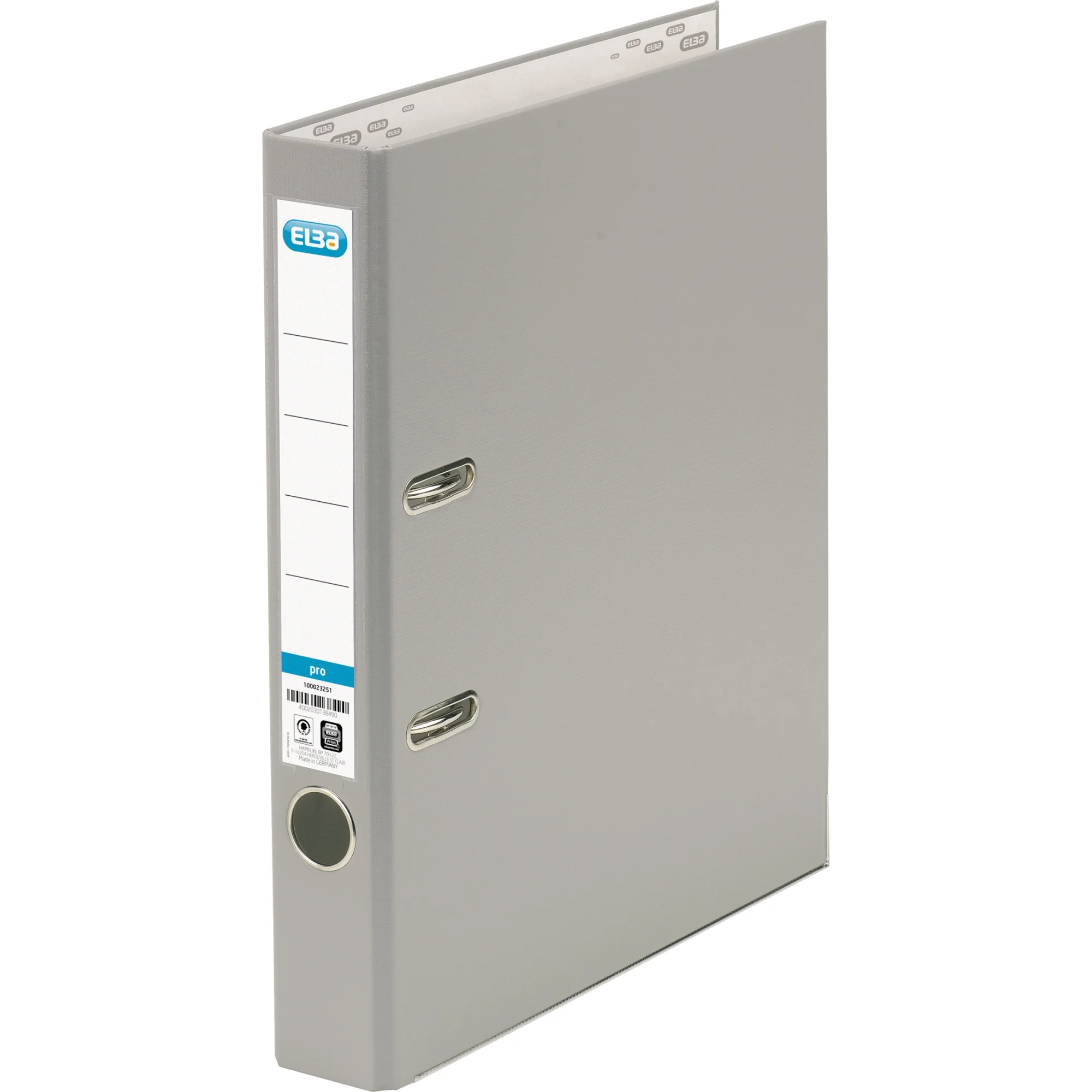 ELBA Ordner smart Pro PP/Papier, Rückenbreite: 50 mm, grau (EAN: 4002030138551)