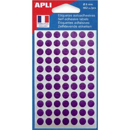 APLI Markierungspunkte, Durchmesser: 8 mm, violett (EAN: 3270241118360)