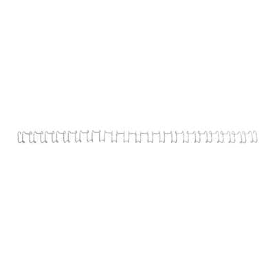GBC Drahtbinderücken WireBind, A4, 21 Ringe, 6 mm, silber (EAN: 0013465160431)