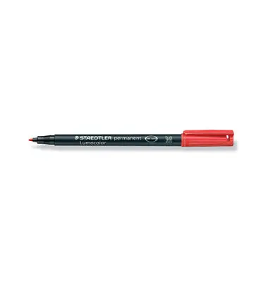 STAEDTLER Lumocolor Permanent-Marker 317M, rot (EAN: 4007817310564)