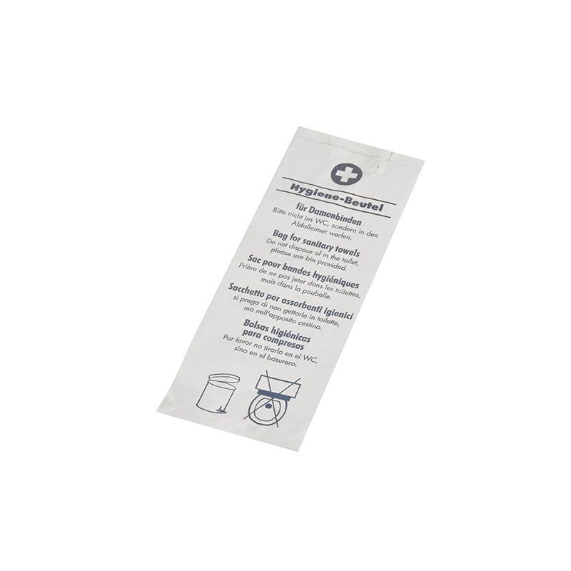 PAPSTAR Papier-Hygienebeutel, bedruckt, weiß / blau (EAN: 4002911223765)