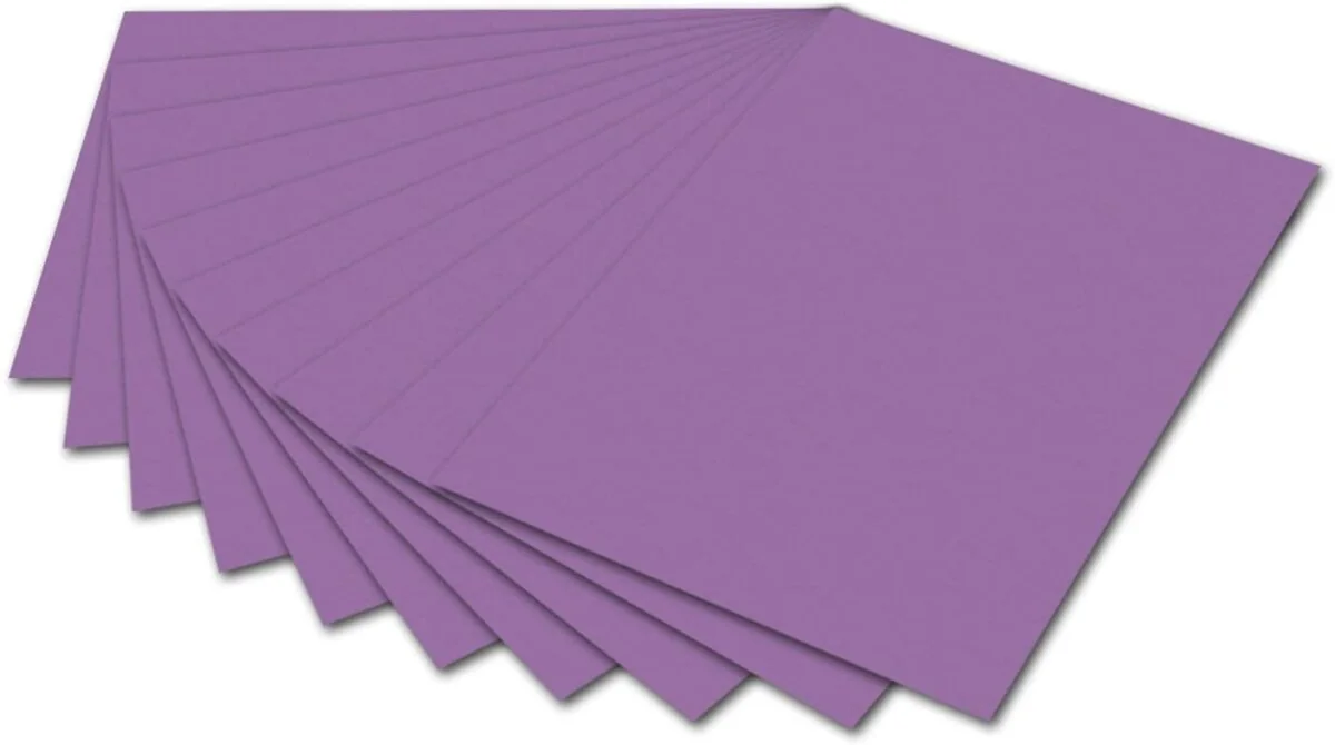 folia Fotokarton, (B)500 x (H)700 mm, 300 g/qm, flieder (EAN: 4001868061284)