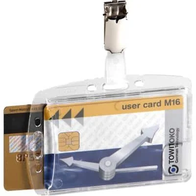 DURABLE Namensschild DOPPELBOX mit Clip, transparent (EAN: 4005546804149)