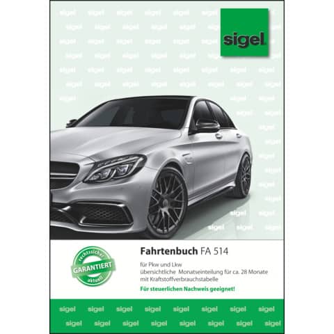 sigel Formularbuch "Fahrtenbuch Pkw und Lkw", A5, 32 Blatt (EAN: 4004360910999)