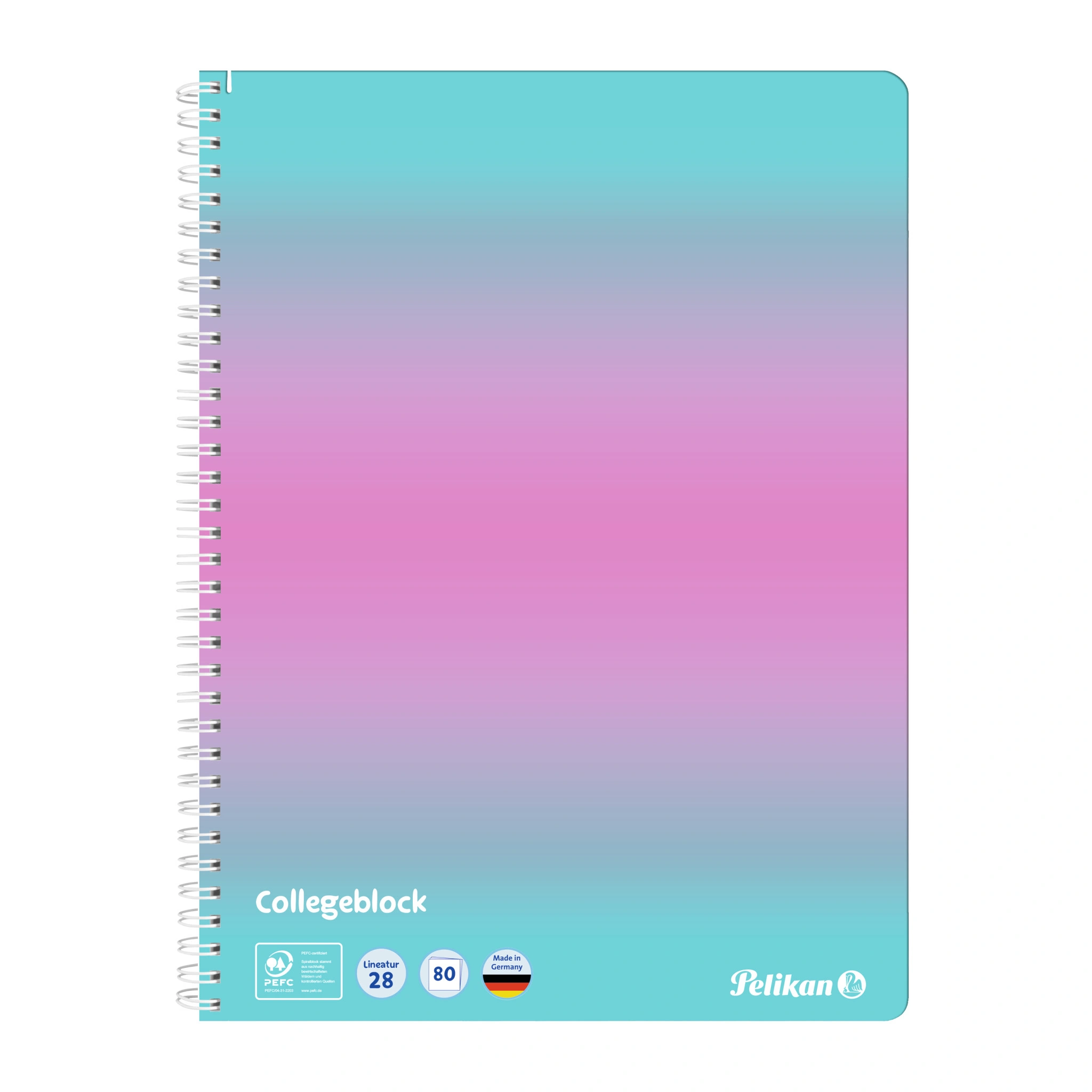Pelikan Collegeblock Color Edition, DIN A4, mint / rosé (EAN: 4012700103093)