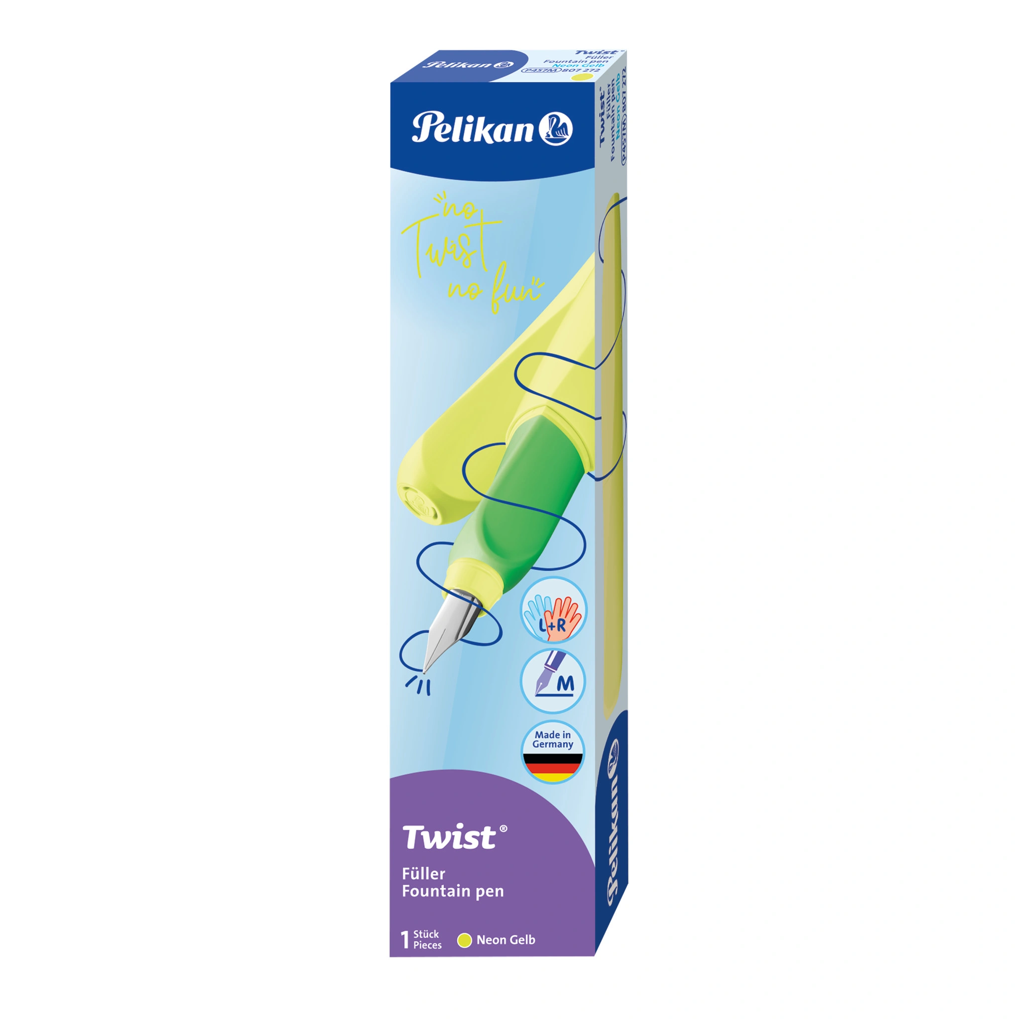 Pelikan Twist Füllhalter Neon, neongelb (EAN: 4012700807274)