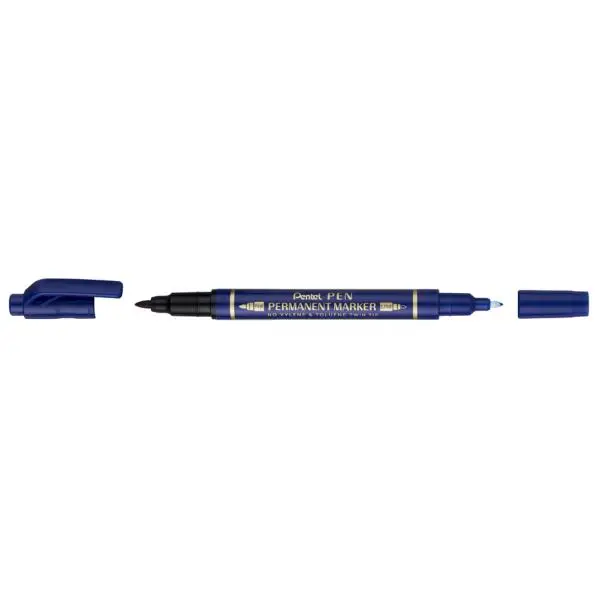 Pentel Permanent-Marker Pen, Doppelspitze, blau (EAN: 4711577043906)