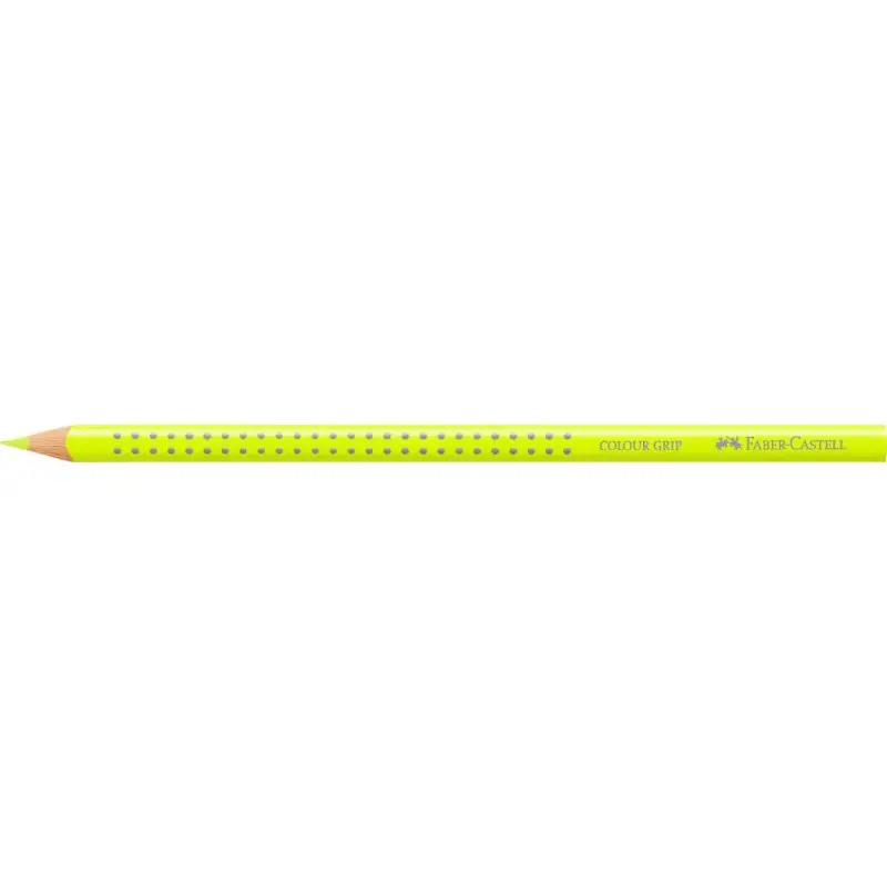 FABER-CASTELL Dreikant-Buntstift Colour GRIP, neongelb (EAN: 4005401124023)