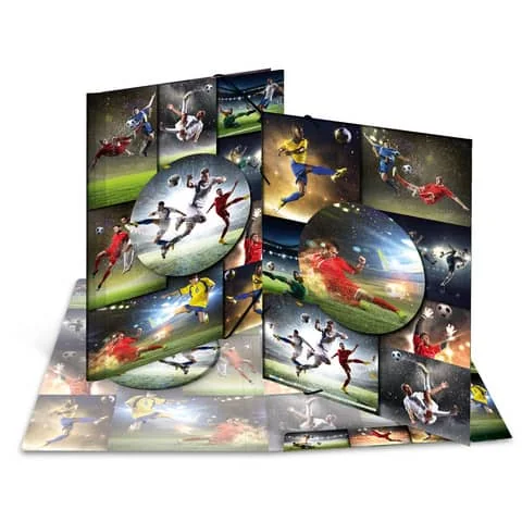 HERMA Eckspannermappe "Football", Karton, DIN A3 (EAN: 4008705192996)