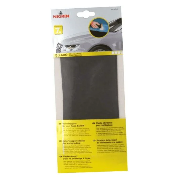 NIGRIN Schleifpapier, Nassschliff, Körnung P400 (EAN: 4008153207020)