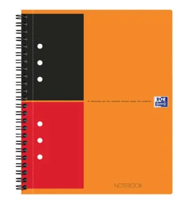 Oxford International Spiral-Notizbuch "NOTEBOOK", DIN A5+ (EAN: 3020120012124)