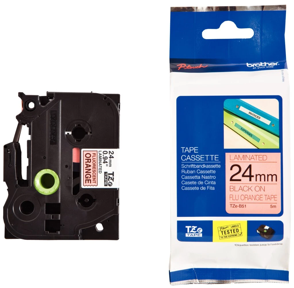 brother TZe-Tape TZe-B51 Schriftbandkassette,Bandbreite:24mm (EAN: 4977766692465)