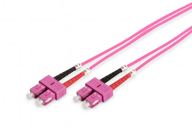 DIGITUS  LWL Patchkabel, SC-Duplex - SC-Duplex, OM4, 3,0 m (EAN: 4016032308874)