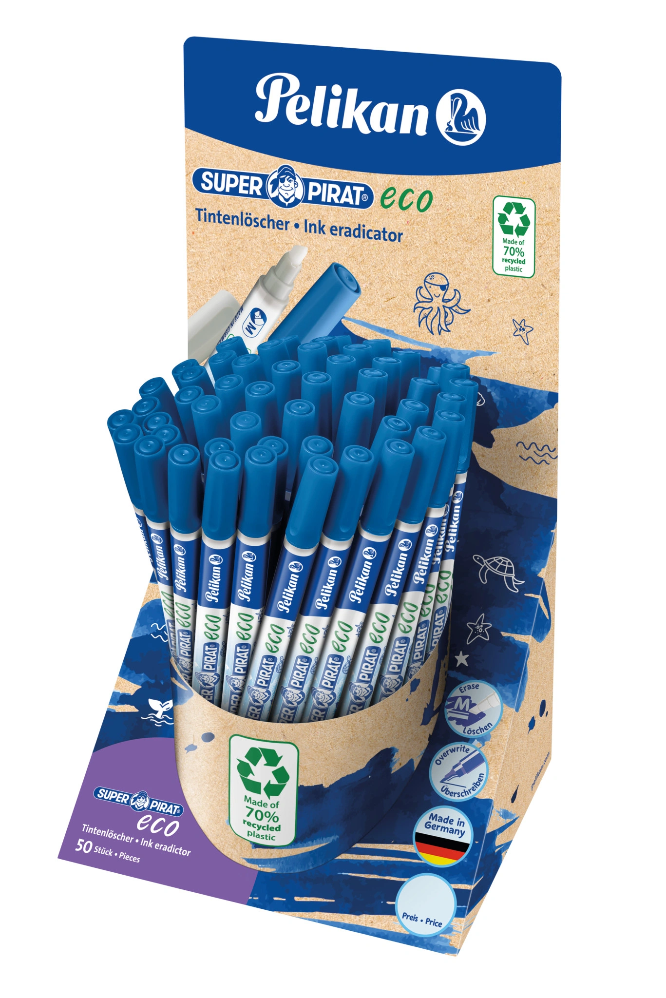 Pelikan Tintenlöscher Super Pirat eco 850M, Thekendisplay (EAN: 4012700606020)
