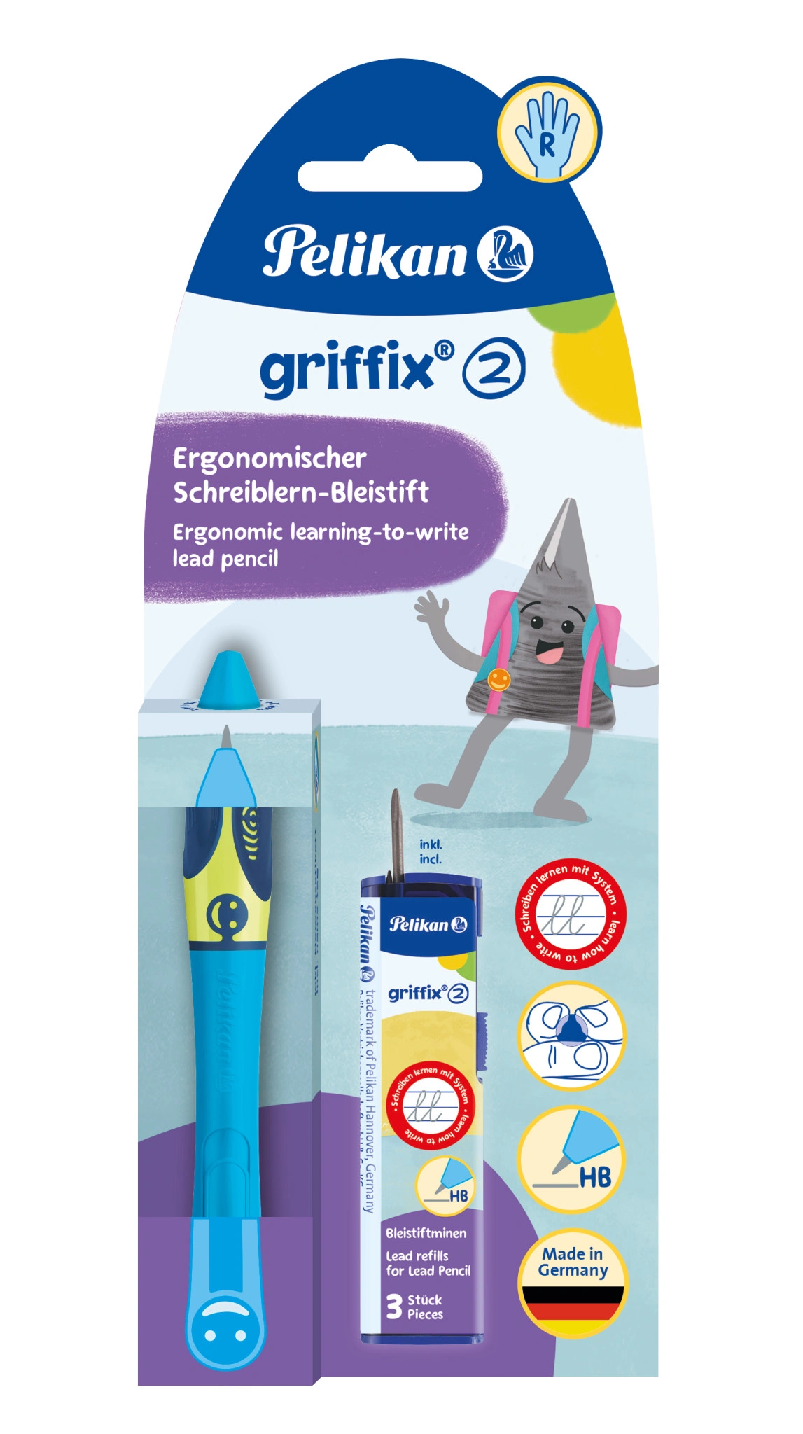 Pelikan griffix Schreiblernbleistift Neon Fresh Blue (EAN: 4012700820549)