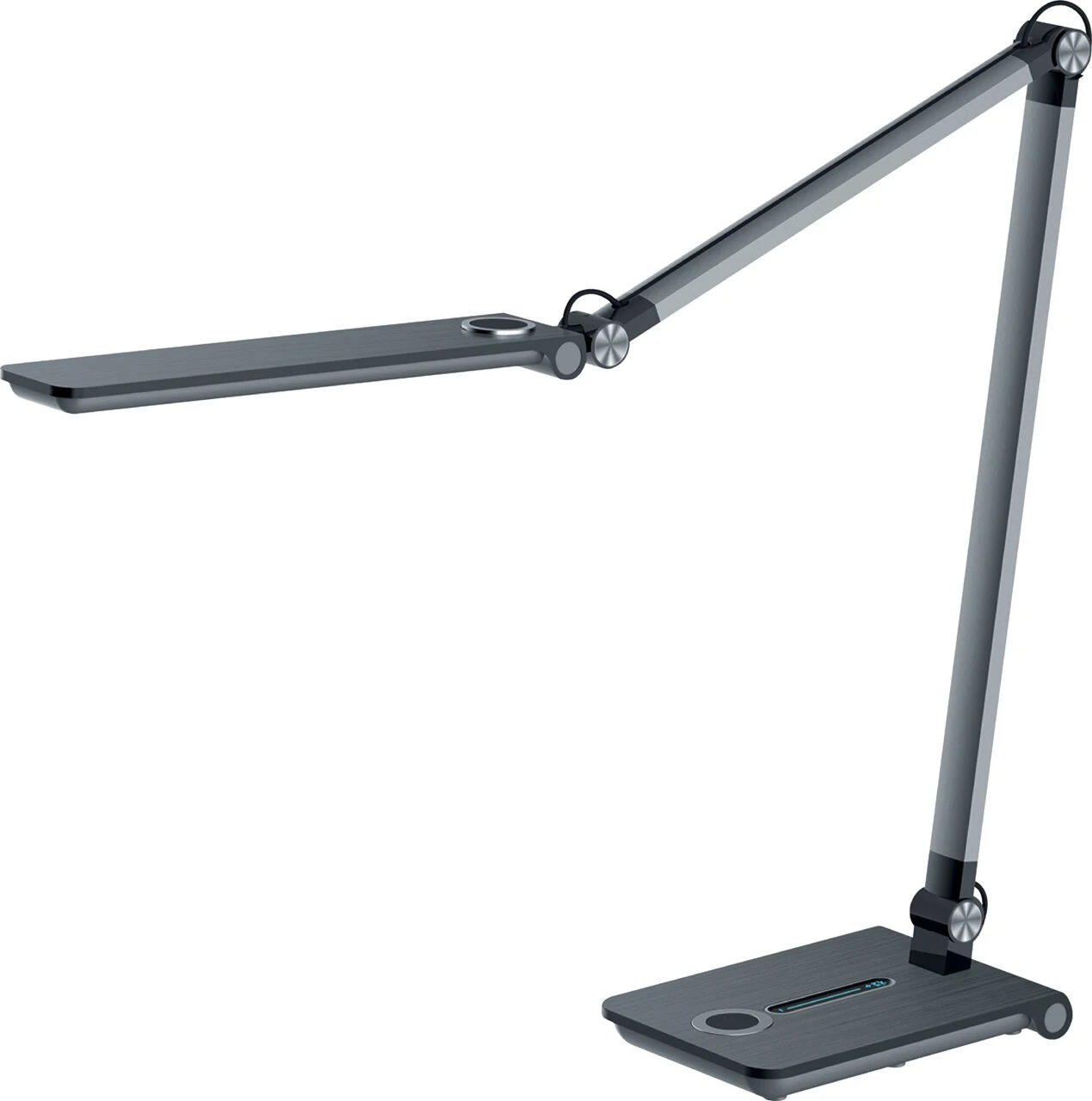 Hansa LED-Tischleuchte "Wave", Standfuß, grau-metallic (EAN: 7612176092395)