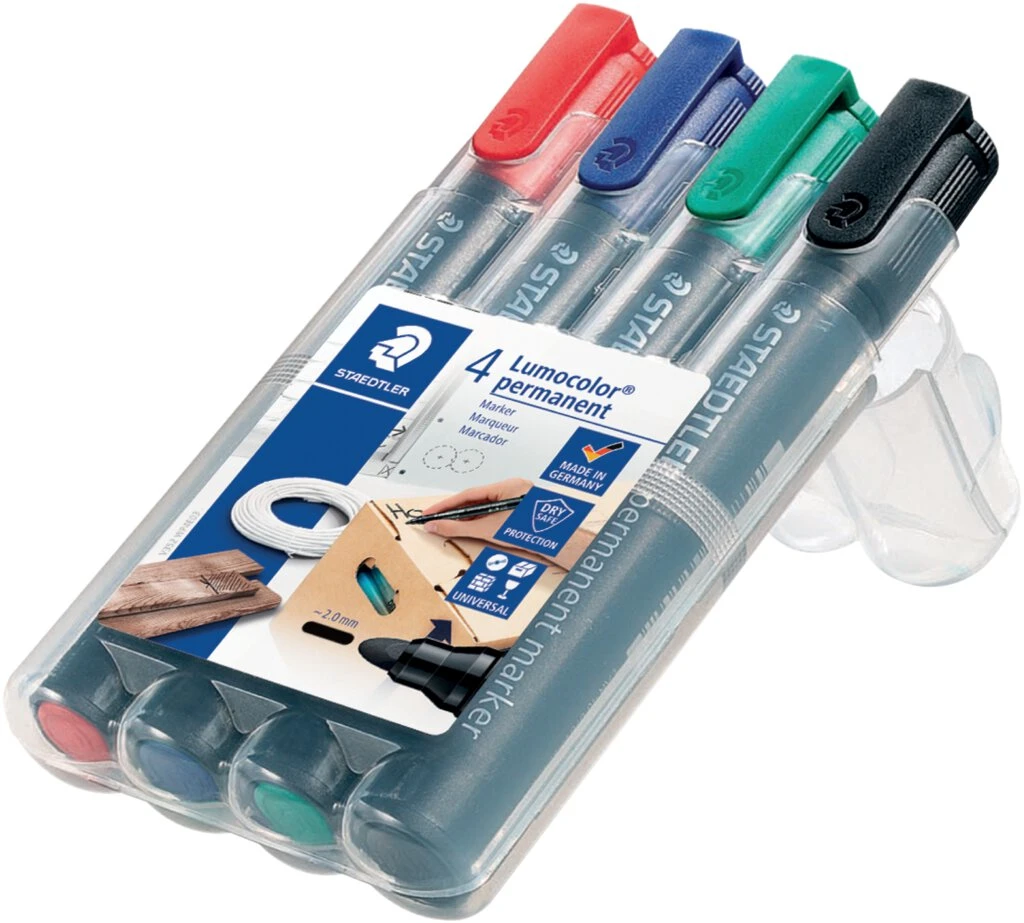STAEDTLER Lumocolor Permanent-Marker 352, 4er Etui (EAN: 4007817352021)