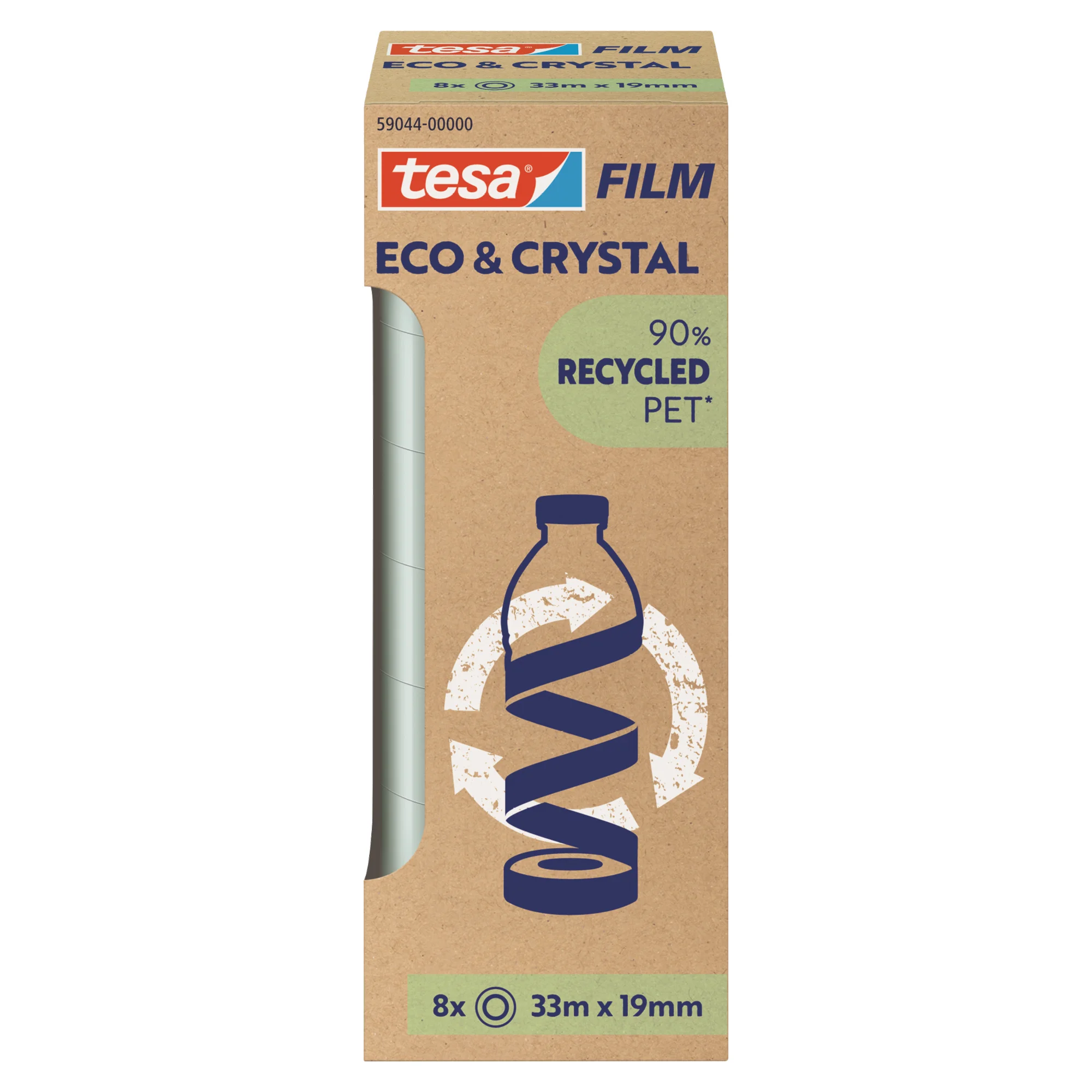 tesa Film ECO & CRYSTAL, transparent, 19 mm x 33 m (EAN: 4063565252457)