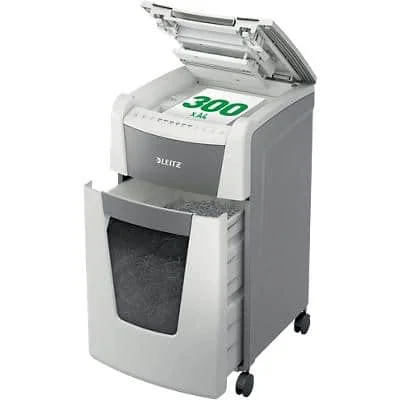 LEITZ Aktenvernichter IQ AutoFeed OfficePro 300 P5, weiß (EAN: 4002432124138)