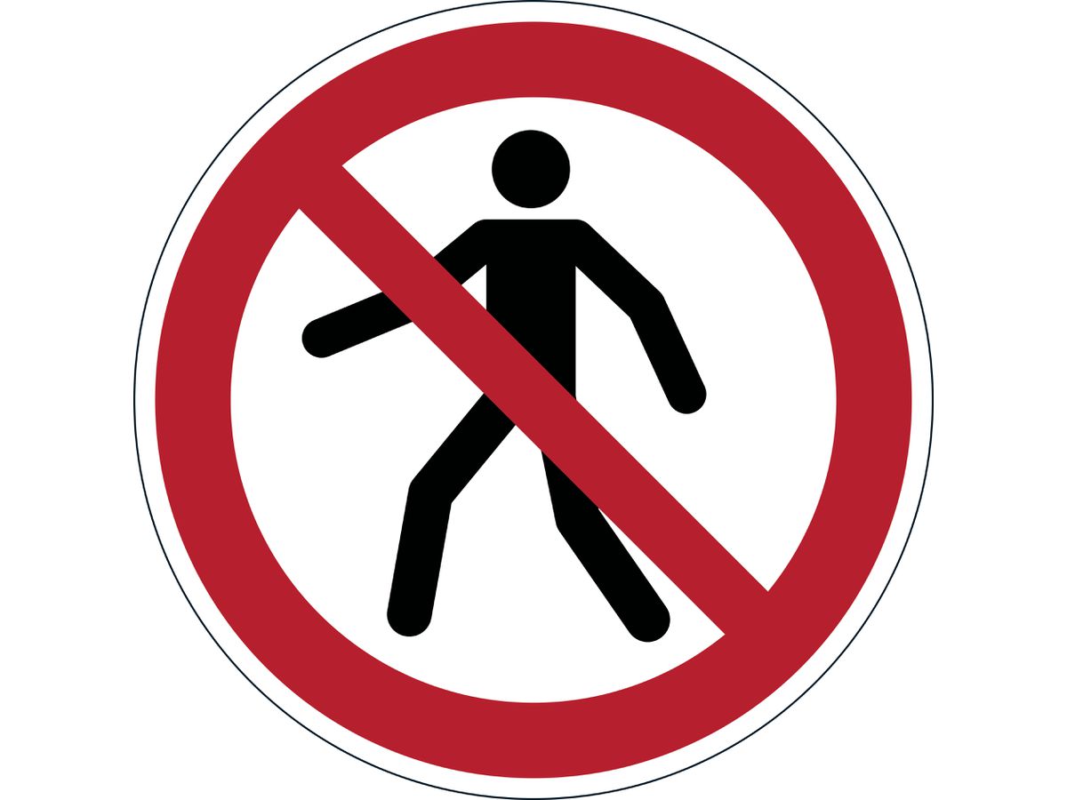 DURABLE Verbotskennzeichen Fußgänger verboten, selbstklebend (EAN: 4005546983455)