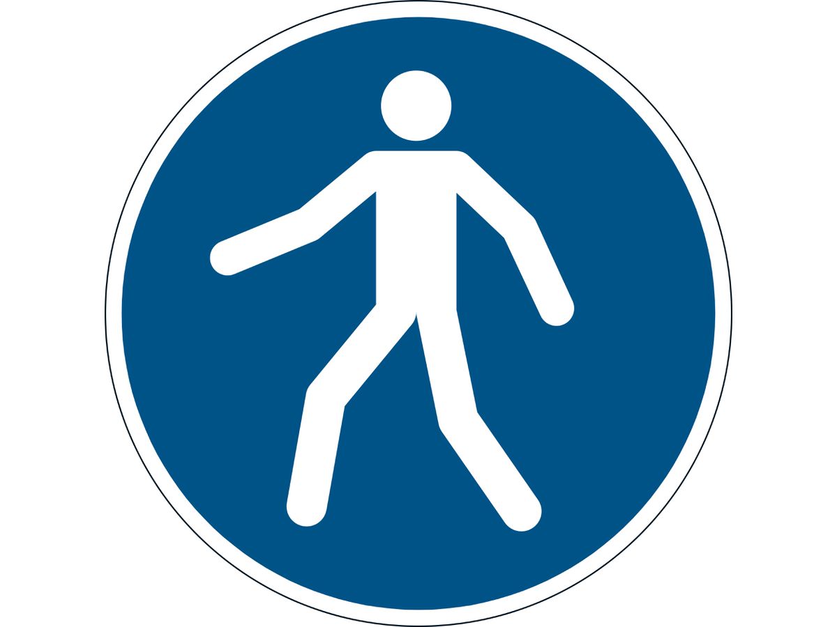DURABLE Sicherheitskennzeichen "Fußgängerweg benutzen" (EAN: 4005546983431)