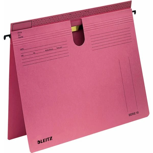 LEITZ SERIE 18 Hängehefter, Manilakarton 250 g/qm, rot (EAN: 4002432303069)