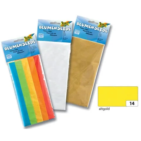 folia Seidenpapier, (B)500 x (H)700 mm, 20 g/qm, altgold (EAN: 4001868900149)