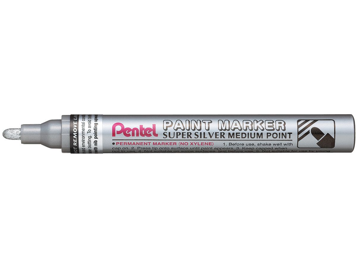 Pentel Lackmarker PAINT MARKER MMP10, silber (EAN: 0884851016850)