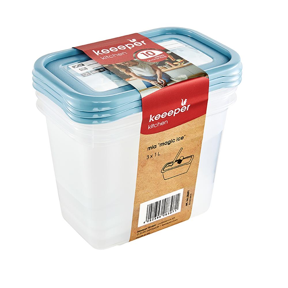 keeeper Gefrierdosen-Set Mia "Magic Ice", 3x 1,0 Liter (EAN: 4052396083071)