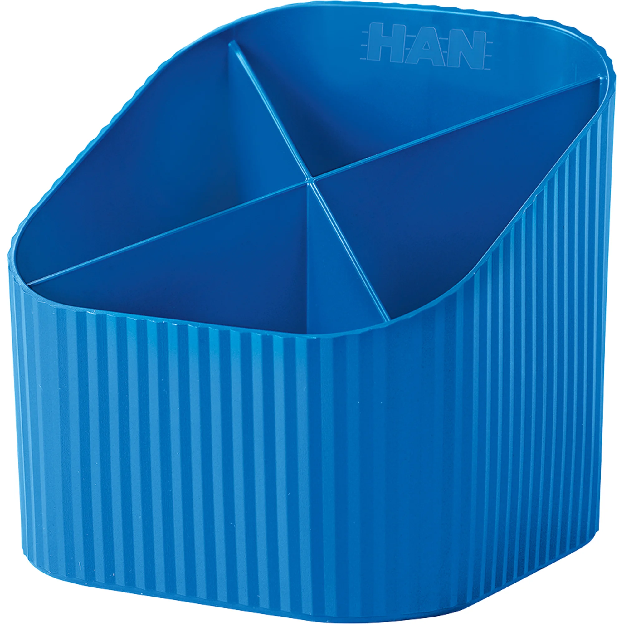 HAN Multiköcher Re-X-LOOP, Öko-Kunststoff, 4 Fächer, blau (EAN: 4012473172838)
