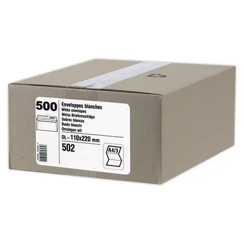GPV Briefumschläge DL, 110 x 220 mm, weiß, ohne Fenster (EAN: 3250650005024)