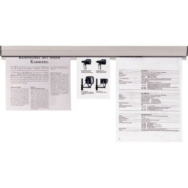 FRANKEN Papierklemmschiene, selbstklebend, Länge: 580 mm (EAN: 4016946186407)