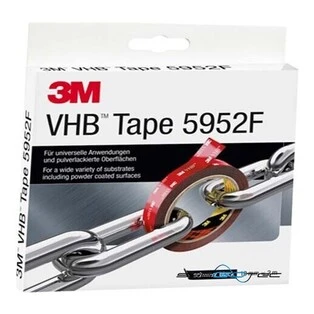 3M VHB Hochleistungsklebeband 5952F, 19 mm x 3 m, schwarz (EAN: 4054596735415)