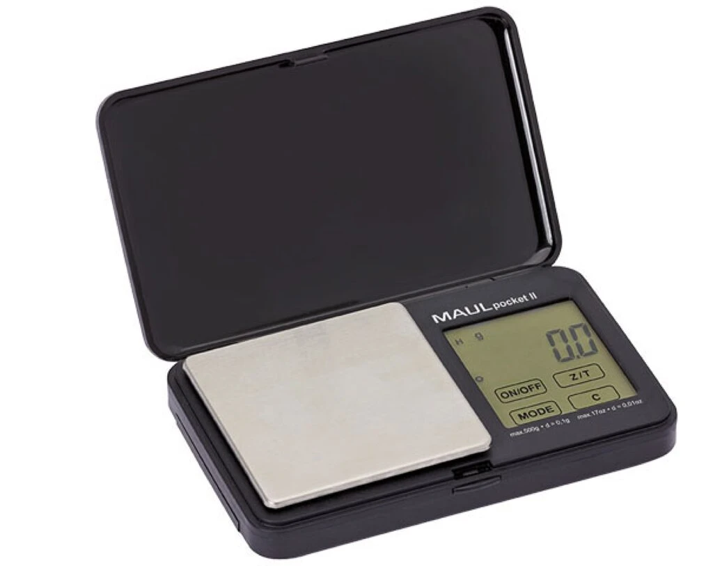 MAUL Taschenwaage MAULpocket II, Tragkraft: 500 g, schwarz (EAN: 4002390061223)