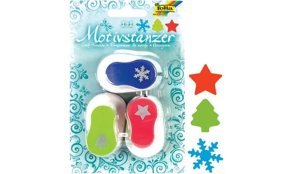 folia Weihnachts-Motivstanzer, klein, Set 1 (EAN: 4001868070095)