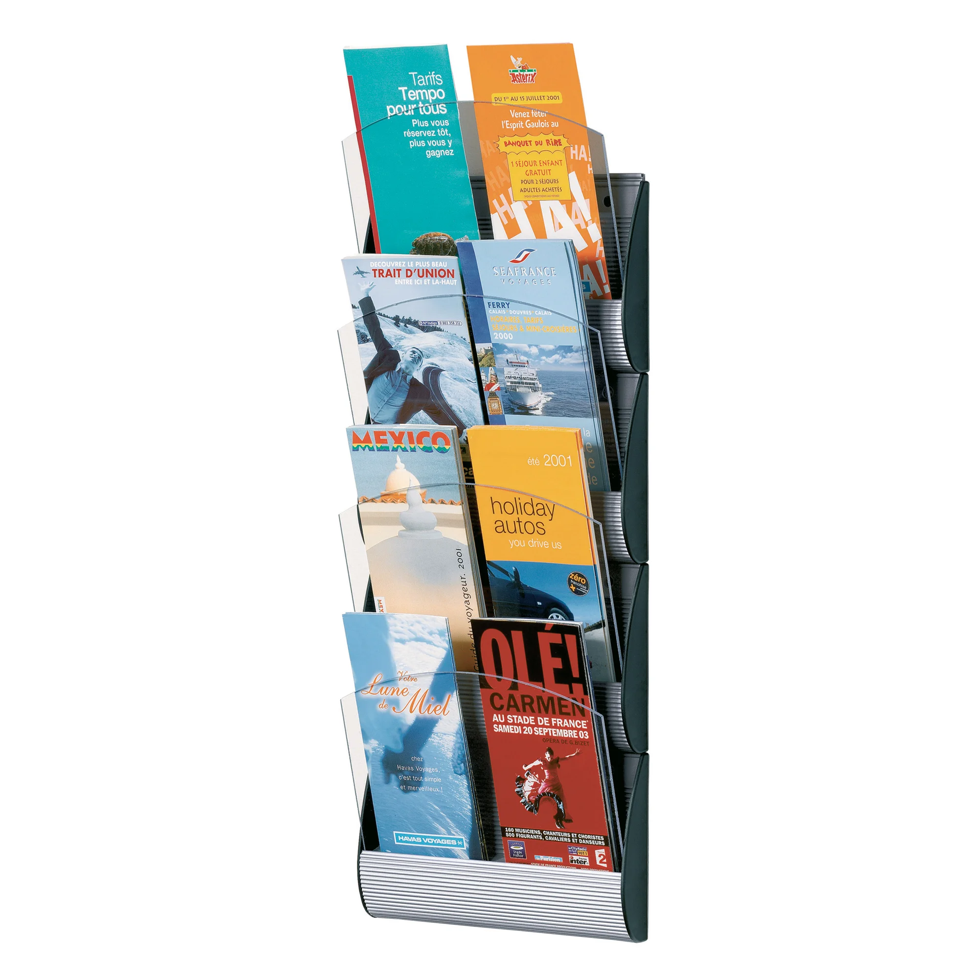 PAPERFLOW Wand-Prospekthalter Integral, DIN lang, alufarben (EAN: 3660141239157)