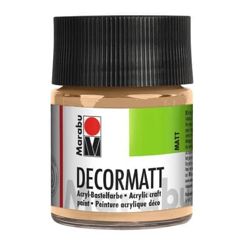 Marabu Acrylfarbe "Decormatt", hautfarbe, 50 ml, im Glas (EAN: 4007751052230)