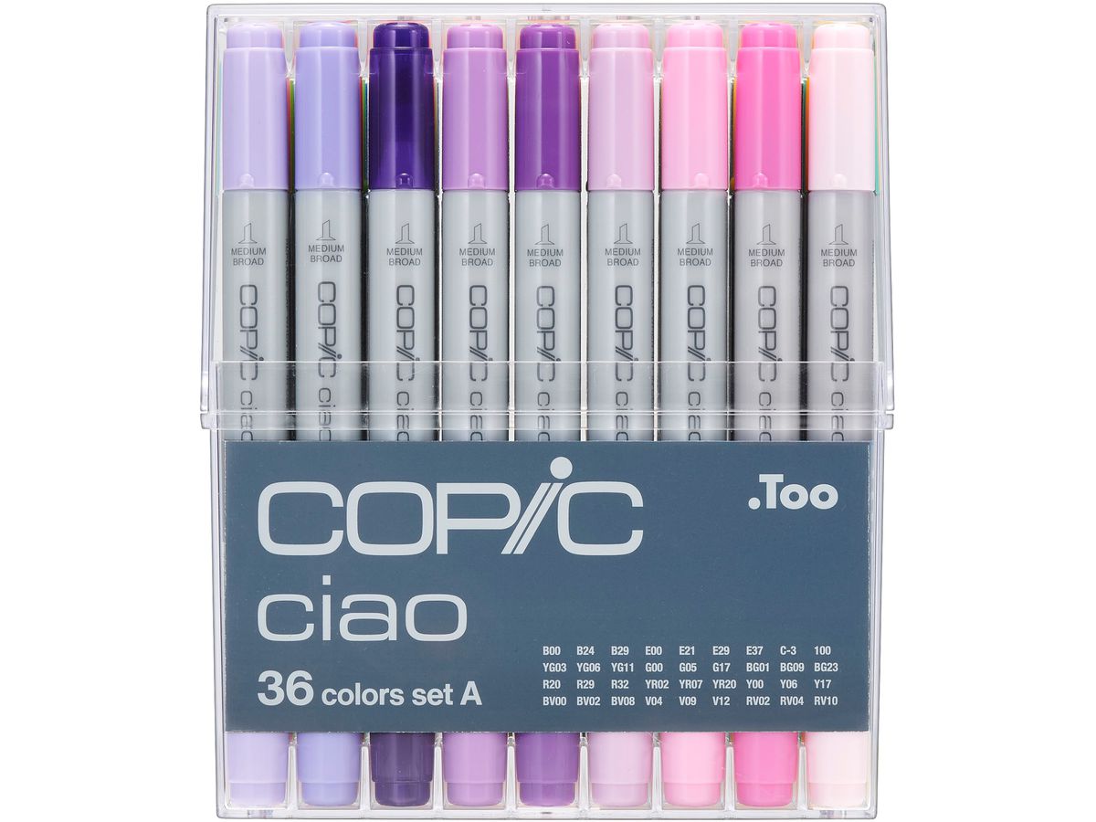 COPIC Marker ciao, 36er Set A (EAN: 4511338063248)